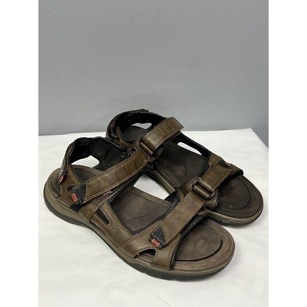 Earth Spirit Sandals Mens 13 Brown‎ Sport Outdoor Adjustable Straps Grunge